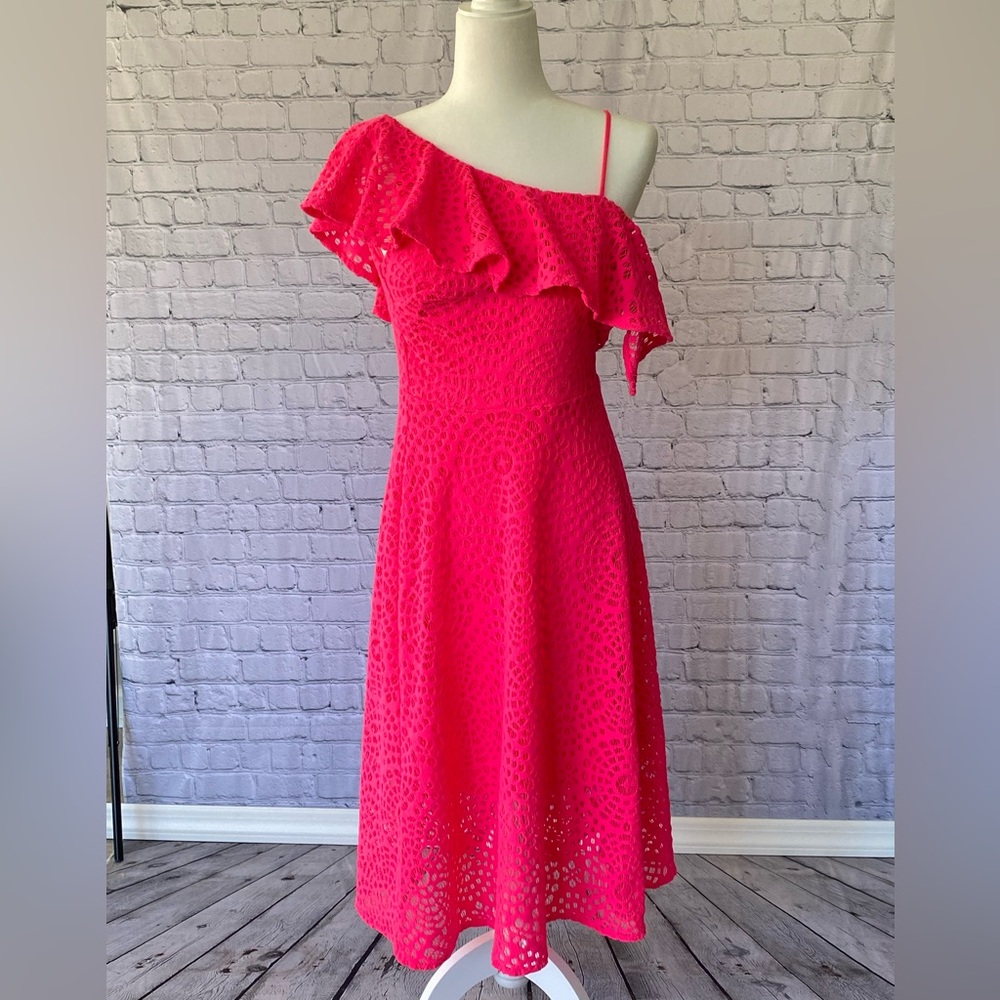 Lilly Pulitzer vibrant pink dress